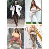 imageWomens and Plus Size KneeLength and Ankle Length LeggingsHot Pink