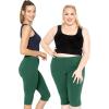 imageWomens and Plus Size KneeLength and Ankle Length LeggingsHunter Green