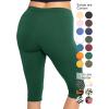 imageWomens and Plus Size KneeLength and Ankle Length LeggingsHunter Green
