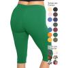 imageWomens and Plus Size KneeLength and Ankle Length LeggingsKelly Green