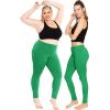 imageWomens and Plus Size KneeLength and Ankle Length LeggingsKelly Green