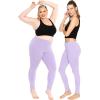 imageWomens and Plus Size KneeLength and Ankle Length LeggingsLavender