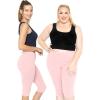 imageWomens and Plus Size KneeLength and Ankle Length LeggingsLight Pink