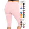 imageWomens and Plus Size KneeLength and Ankle Length LeggingsLight Pink