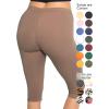 imageWomens and Plus Size KneeLength and Ankle Length LeggingsMocha