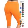 imageWomens and Plus Size KneeLength and Ankle Length LeggingsOrange