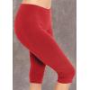 imageWomens and Plus Size KneeLength and Ankle Length LeggingsRed