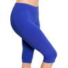 imageWomens and Plus Size KneeLength and Ankle Length LeggingsRoyal Blue