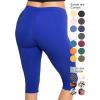 imageWomens and Plus Size KneeLength and Ankle Length LeggingsRoyal Blue