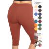 imageWomens and Plus Size KneeLength and Ankle Length LeggingsRust