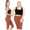 imageWomens and Plus Size KneeLength and Ankle Length LeggingsRust