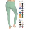 imageWomens and Plus Size KneeLength and Ankle Length LeggingsSage Green