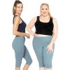 imageWomens and Plus Size KneeLength and Ankle Length LeggingsSlate Blue