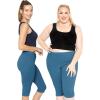 imageWomens and Plus Size KneeLength and Ankle Length LeggingsTeal