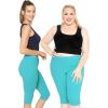 imageWomens and Plus Size KneeLength and Ankle Length LeggingsTurquoise