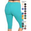 imageWomens and Plus Size KneeLength and Ankle Length LeggingsTurquoise