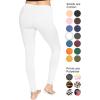 imageWomens and Plus Size KneeLength and Ankle Length LeggingsWhite