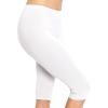 imageWomens and Plus Size KneeLength and Ankle Length LeggingsWhite