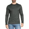 imageSTRETCH IS COMFORT Boys and Mens Oh So Soft Long Sleeve Top  Youth SAdult 3XCharcoal Gray