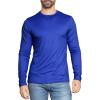 imageSTRETCH IS COMFORT Boys and Mens Oh So Soft Long Sleeve Top  Youth SAdult 3XRoyal Blue