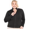 imageSTRETCH IS COMFORT Girls and Womens Jackets  Child 4  Adult 4XBlack Micro Fleece