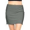 imageSTRETCH IS COMFORT Womens Cotton Stretch Fabric Basic Mini Skirt