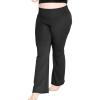 imageSTRETCH IS COMFORT Womens Foldover Plus Size Yoga PantsBlack