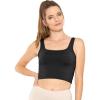 imageSTRETCH IS COMFORT Womens Oh So Soft Cropped and Long Length Tank Top  Small  5XBlack