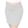 imageSTRETCH IS COMFORT Womens Plus High Waist Oh So Soft Essential Mini Skirt  XLarge  3XHeather Gray