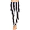 imageWomens Oh So Soft Plus Size Full and Knee Length Leggings  Small to 7XVertical Black and White Stripes