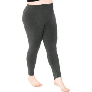 imageOh So Soft Womens Plus Size Knee Length and Full Length Leggings  XLarge  7XCharcoal Gray