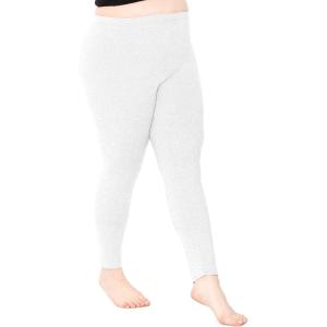 imageOh So Soft Womens Plus Size Knee Length and Full Length Leggings  XLarge  7XHeather Gray