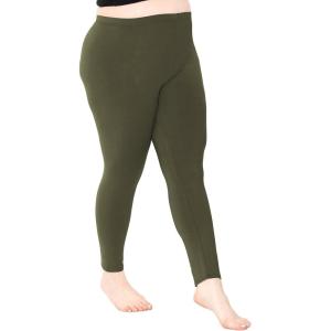 imageOh So Soft Womens Plus Size Knee Length and Full Length Leggings  XLarge  7XOlive Green
