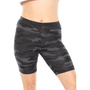 imageSTRETCH IS COMFORT Biker Shorts for Women  Womens Athletic Workout Shorts  Cotton  Small  5XBlack Camo