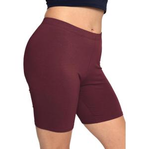 imageSTRETCH IS COMFORT Biker Shorts for Women  Womens Athletic Workout Shorts  Cotton  Small  5XBurgundy