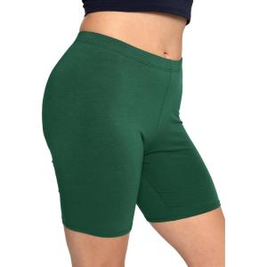 imageSTRETCH IS COMFORT Biker Shorts for Women  Womens Athletic Workout Shorts  Cotton  Small  5XHunter Green