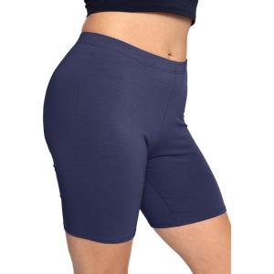 imageSTRETCH IS COMFORT Biker Shorts for Women  Womens Athletic Workout Shorts  Cotton  Small  5XNavy Blue