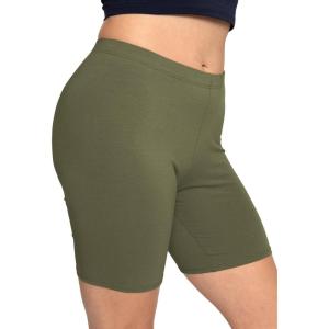 imageSTRETCH IS COMFORT Biker Shorts for Women  Womens Athletic Workout Shorts  Cotton  Small  5XOlive Green