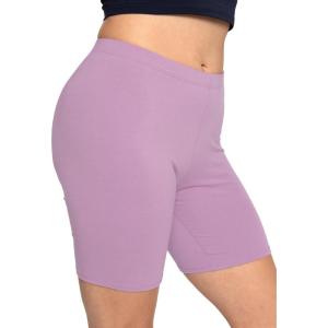 imageSTRETCH IS COMFORT Biker Shorts for Women  Womens Athletic Workout Shorts  Cotton  Small  5XOrchid Purple