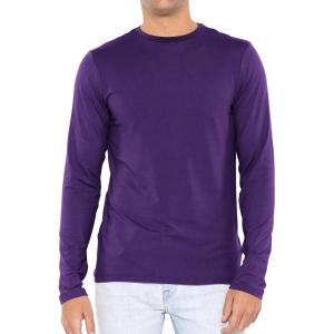 imageSTRETCH IS COMFORT Boys and Mens Oh So Soft Long Sleeve Top  Youth SAdult 3XPurple