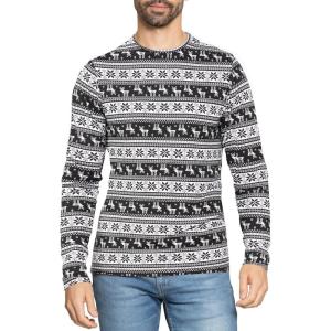 imageSTRETCH IS COMFORT Boys and Mens Oh So Soft Long Sleeve Top  Youth SAdult 3XReindeer