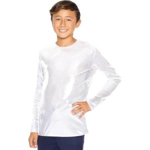 imageSTRETCH IS COMFORT Boys and Mens Oh So Soft Long Sleeve Top  Youth SAdult 3XSilver