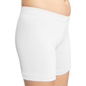 imageSTRETCH IS COMFORT Girls Nylon Spandex Stretch Booty ShortsWhite