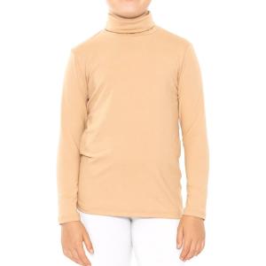 imageSTRETCH IS COMFORT Girls Oh So Soft Long Sleeve Turtleneck  Youth Size 216Beige