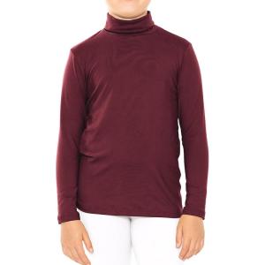imageSTRETCH IS COMFORT Girls Oh So Soft Long Sleeve Turtleneck  Youth Size 216Burgundy