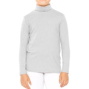 imageSTRETCH IS COMFORT Girls Oh So Soft Long Sleeve Turtleneck  Youth Size 216Heather Gray