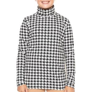 imageSTRETCH IS COMFORT Girls Oh So Soft Long Sleeve Turtleneck  Youth Size 216Houndstooth