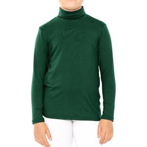 imageSTRETCH IS COMFORT Girls Oh So Soft Long Sleeve Turtleneck  Youth Size 216Hunter Green