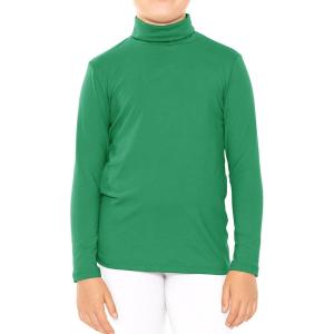 imageSTRETCH IS COMFORT Girls Oh So Soft Long Sleeve Turtleneck  Youth Size 216Kelly Green