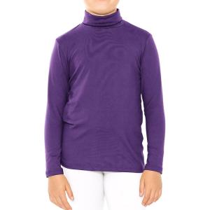 imageSTRETCH IS COMFORT Girls Oh So Soft Long Sleeve Turtleneck  Youth Size 216Purple